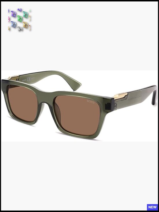 Trendy Polarized Square Sunglasses UV400 Retro 70s 80s 90s Shades Unisex main image 7